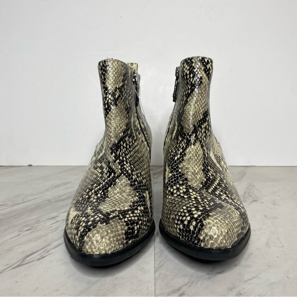 New! Blondo Elvina Snakeskin Leather Bootie 8.5 - Picture 2 of 14